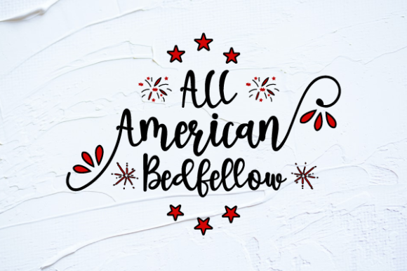 4th of July All American Bedfellow Graphics & T-Shirt Designs