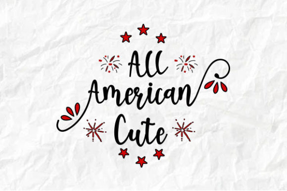 4th of July, All American Cute Graphics & T-Shirt Designs