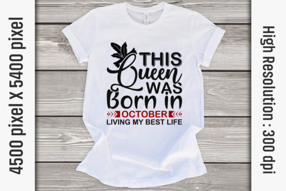 Queen Quotes SVG Cut Files: October Queen